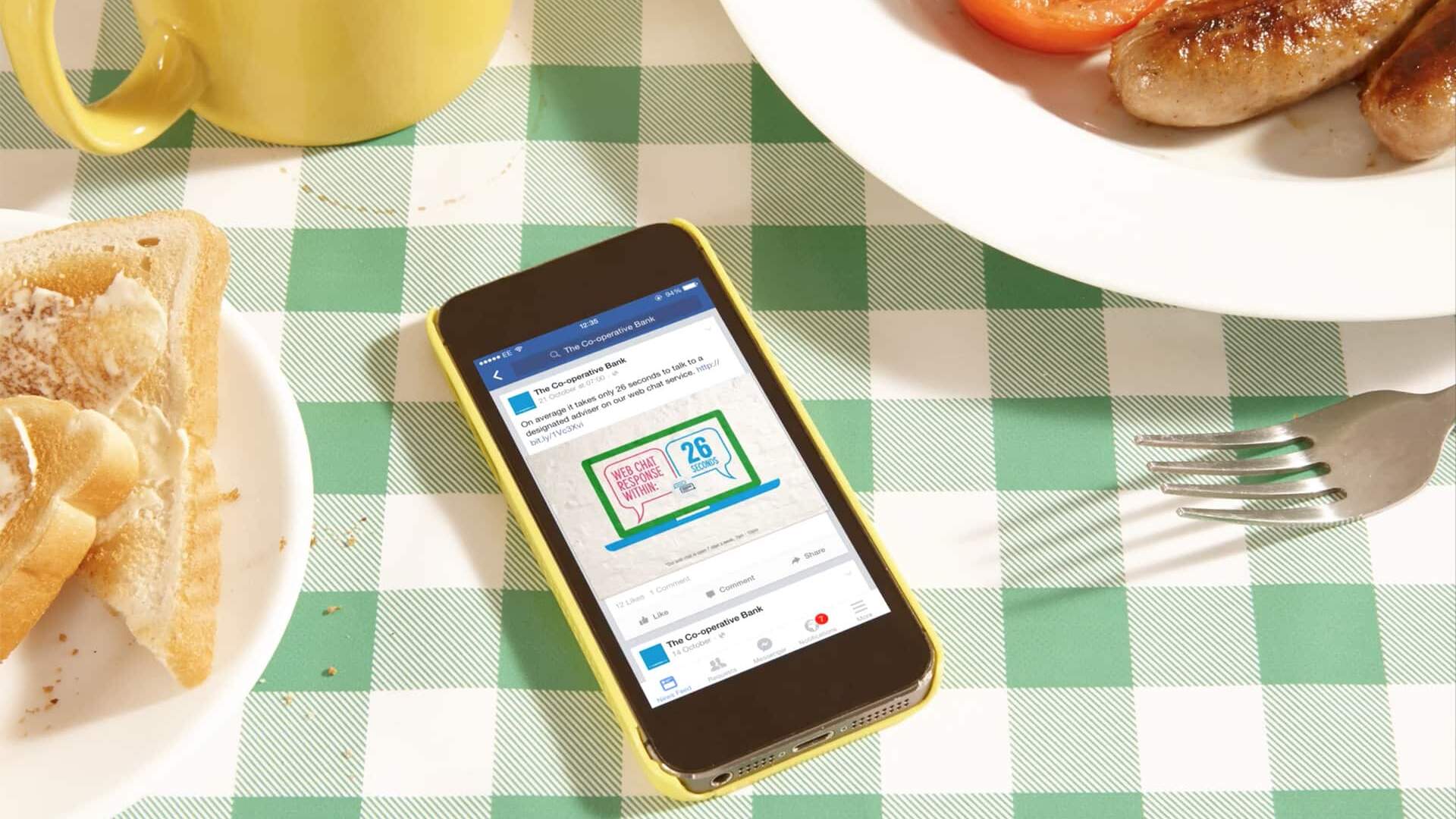 Facebook advertising for retail banking from the Co-operative Bank