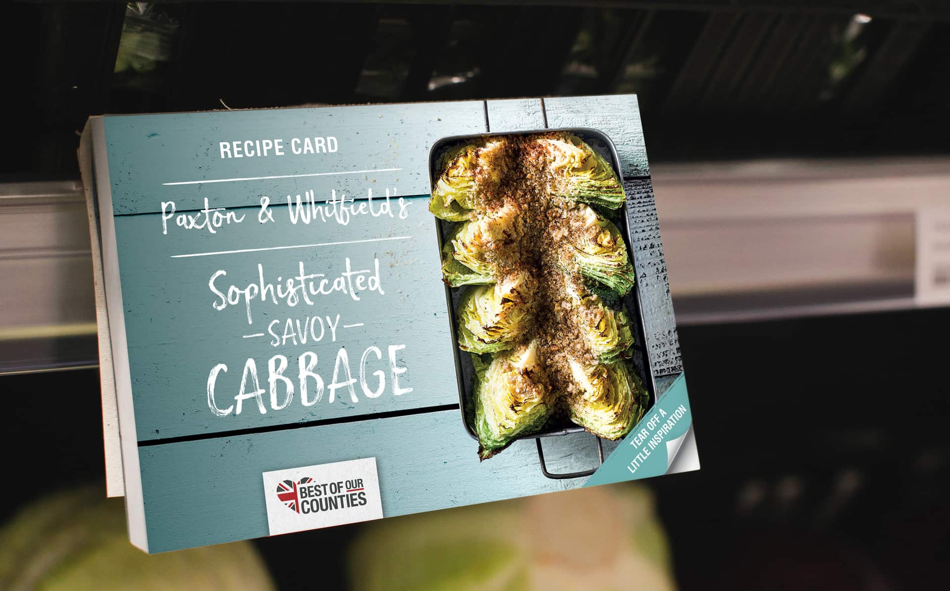 Retail trends: savoy cabbage tear-off POS (Point of sale) materials in retail marketing